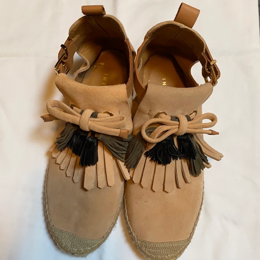 Intropia suede shoe/low boot cut